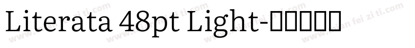 Literata 48pt Light字体转换